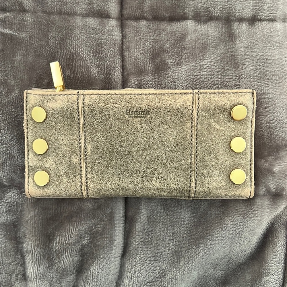 Hammit 110 North Pewter and Brushed Gold Wallet
